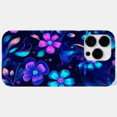 TIEFE BLAUE LUMINOUS BLUME DESIGN Case-Mate iPhone HÜLLE (Rückseite (Horizontal))
