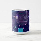 Tiefe blaue Träume Abstrakte Kunst Kaffeetasse (Mittel)