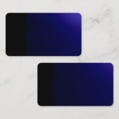 Tiefe blaue ungewöhnliche visuelle visitenkarte (Vorne/Hinten)