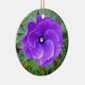 tiefe Blume des Lila Hibiskus, Keramikornament (Rechts)