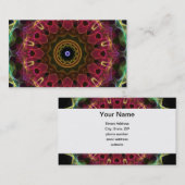 Tiefe Blume mit Blätter Visitenkarte (Vorne/Hinten)