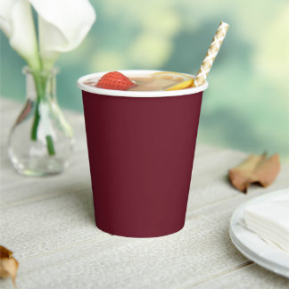 Tiefe Cranberry-Papierbecher Pappbecher