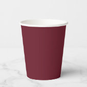 Tiefe Cranberry-Papierbecher Pappbecher (Rückseite)