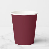 Tiefe Cranberry-Papierbecher Pappbecher (Vorderseite)
