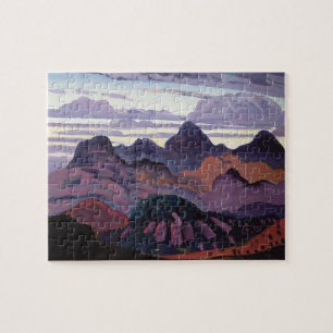 Tiefe Dämmerung, Pyrenäen, c.1912-13 (Öl auf Puzzle