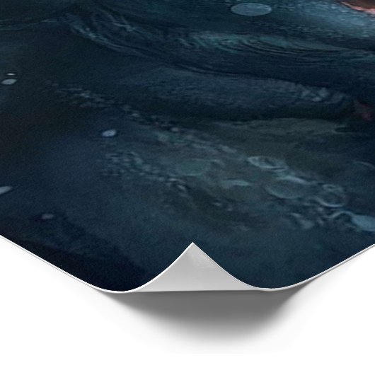 Tiefe des Unternautischen Meeres Poster (Ecke)