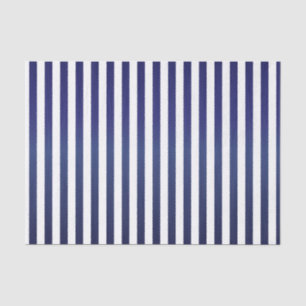 Tiefe dunkelblaue und weiße Streifen Seidenpapier