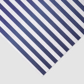 Tiefe dunkelblaue und weiße Streifen Seidenpapier (Ausschnitt)