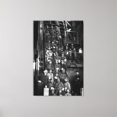 Tiefe Erdminen bereit für den Abstieg 1900 Leinwanddruck (Vorderseite)