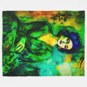 Tiefe Gedanken Fleecedecke (Vorderseite (Horizontal))