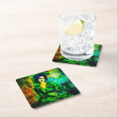 Tiefe Gedanken Rechteckiger Pappuntersetzer (Vor Ort)