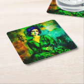 Tiefe Gedanken Rechteckiger Pappuntersetzer (angewinkelt)