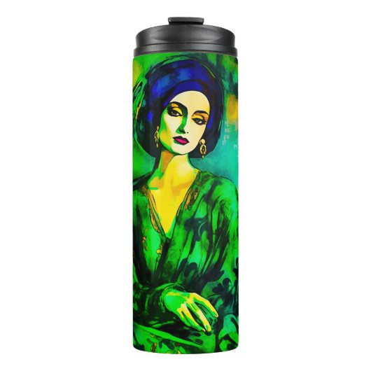 Tiefe Gedanken Thermosbecher (Vorderseite)