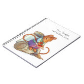 Tiefe Gedanken-Verfasser-Mäusegeschicktes Notizblock (Linke Seite)