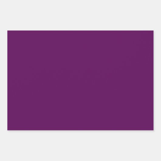 Tiefe gesättigte lila Königin Geschenkpapier Set (Vorderseite 3)