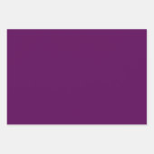 Tiefe gesättigte lila Königin Geschenkpapier Set (Vorderseite)