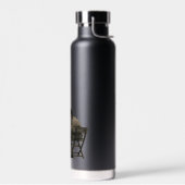 Tiefe Gespräche Schwarzer Kaffee (Minimalistische Trinkflasche (Links)
