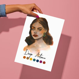 Tiefe Herbstart Saisonfarbanalyse Art Poster