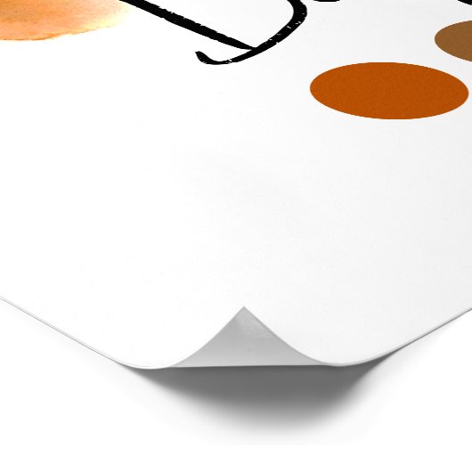 Tiefe Herbstart Saisonfarbanalyse Art Poster (Ecke)