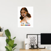 Tiefe Herbstart Saisonfarbanalyse Art Poster (Heimbüro)