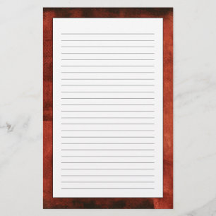 Tiefe hochrote Malerei mit geometrischen Formen Briefpapier