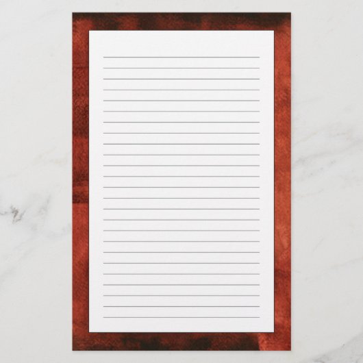 Tiefe hochrote Malerei mit geometrischen Formen Briefpapier (Vorderseite)