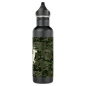 Tiefe Holz-Digital-Tarnungs-Camouflage-Rotwild Edelstahlflasche (Rechts)