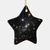 Tiefe Infrarotbild des Universums | JWST Keramik Ornament (Rechts)