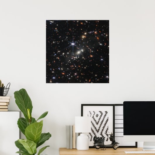 Tiefe Infrarotbild des Universums | JWST Poster (Heimbüro)