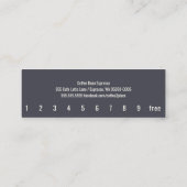 Tiefe Kaffeebohnen Einfache Oswald Lochkarte Treuekarte (Rückseite)