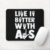 Tiefe Kenntnis und Gebärdensprache 2 Mousepad (Mit Mouse)