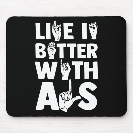 Tiefe Kenntnis und Gebärdensprache 2 Mousepad (Vorne)