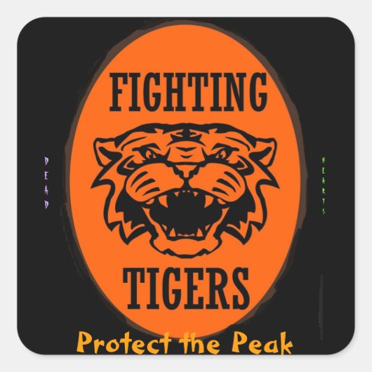 TIEFE KÖRPERSCHNITTE QUADRATISCHER AUFKLEBER (Vorderseite)