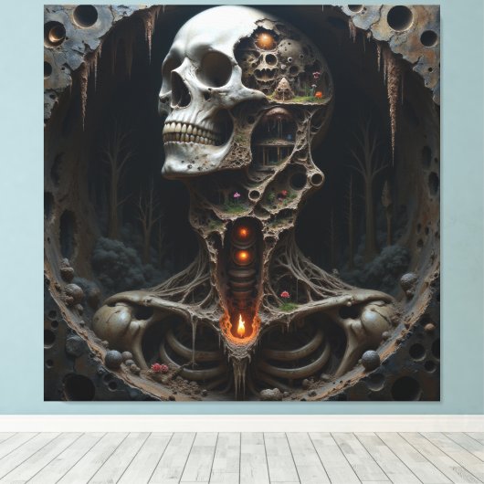 Tiefe Leinwanddruck (Insitu (Holzboden))