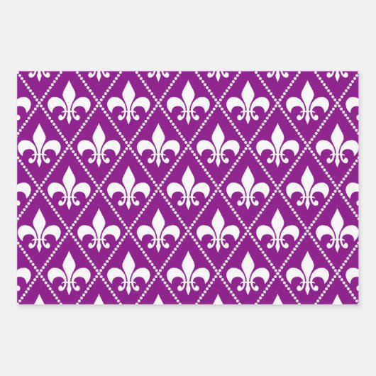 Tiefe Lila Lilie Geschenkpapier Set (Vorderseite 2)