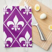 Tiefe Lila Lilie Küchentuch (Viertel Falte)