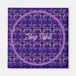 Tiefe Lila Lupine-Blume schließen Magnet