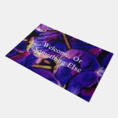 Tiefe Lila Lupine Closeup Fußmatte (Schrägansicht)