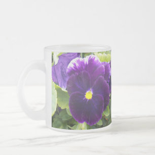 tiefe Lila Pansy, Mattglastasse