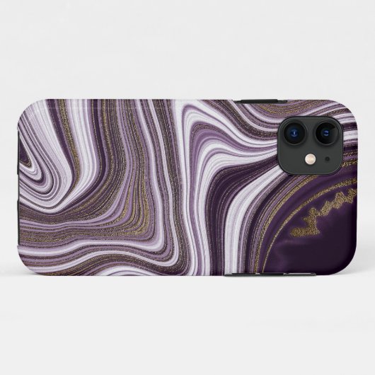 TIEFE LILA RADIERELEGANZ IPHONE-FALL Case-Mate iPhone HÜLLE (Rückseite (Horizontal))