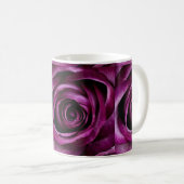 Tiefe Lila Rose Kaffeetasse (VorderseiteRechts)