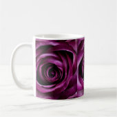 Tiefe Lila Rose Kaffeetasse (Links)