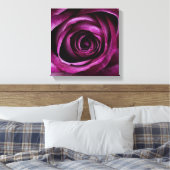 Tiefe Lila Rose Leinwanddruck (Insitu (Schlafzimmer))