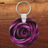 Tiefe Lila Rose Schlüsselanhänger (Vorderseite)