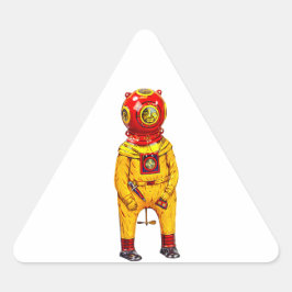 TIEFE MEERESTAUCHERSTECKER DREIECKIGER AUFKLEBER