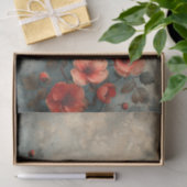 Tiefe Peach-Blume auf einem Not leidenden Hintergr Seidenpapier (Geschenk)