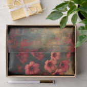 Tiefe Peach-Blume auf einem Ombre-Hintergrund Seidenpapier (Geschenk)