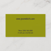 Tiefe Perspektive Visitenkarte (Rückseite)