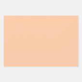 Tiefe Pfirsichfarben Geschenkpapier Set (Vorderseite 3)