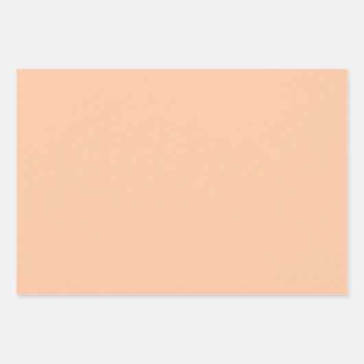 Tiefe Pfirsichfarben Geschenkpapier Set (Vorderseite 3)